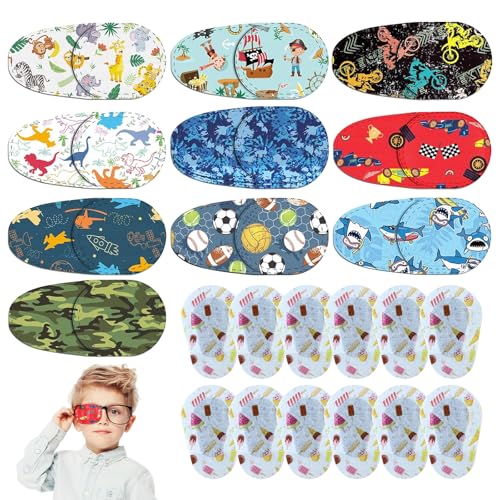 22 Stück Augenpflaster Kinder Augenpflaster Mädchen Pflaster Für Augen Kinder Adhesive Eye Patches Kids Kinder Augenpflaster von Pluvyze