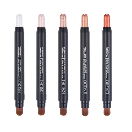 5 Stück Lidschatten Stift, Eyeshadow Stick, Wasserfest Lidschatten Stick, Langanhaltender Make-up-Effekt, Einfach Anzuwenden, Knittert Nicht so Leicht, für Faltenfreies Augen-Make-up 5 Stück Lidschatten Stift, Eyeshadow Stick, Wasserfest Lidschatten Stick, Langanhaltender Make-up-Effekt, Einfach Anzuwenden, Knittert Nicht so Leicht, für Faltenfreies Augen-Make-up von Pluvyze