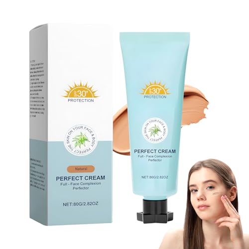 Body Coverage Perfector, Cc Cream, Evens out Skin Tone Cream, Feuchtigkeitsspendend und Aufhellend, Wasserfest und Lichtbeständig, Geeignet für Reife Haut von Pluvyze