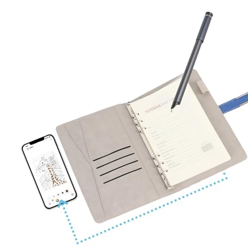 3 in 1 Digitales Notizbuch mit Stift, Bluetooth Paper Tablet Electronic Writing Pad, OCR -Erkennung Offline -Speicher Echtzeit Synchronisation Schreibplatine (Blue) von Plyisty
