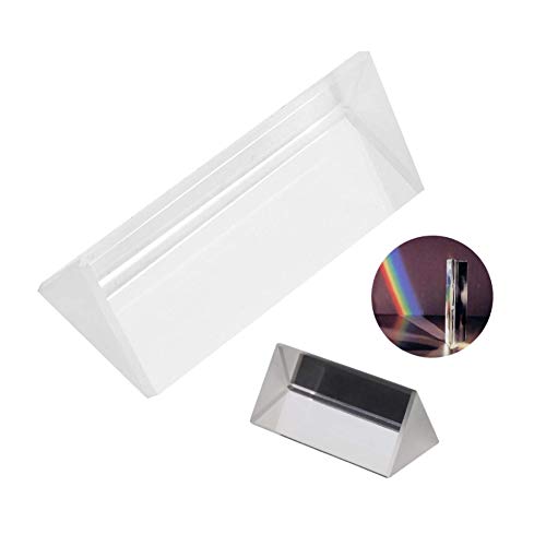 K9 Fotografie Dreiecksprisma, 30 * 30 * 60 mm optisches Glas Teaching Triangular Prism Refraktor für Regenbogen-Lichtspektrum-Experimente usw. von Plyisty