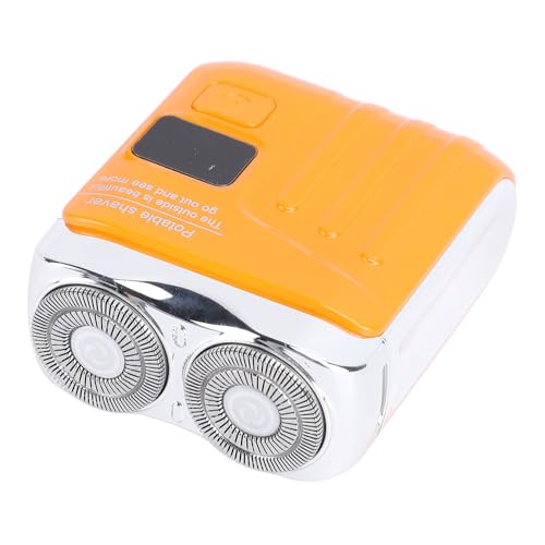 Plyisty Taschen -rotierende Bartstrimmer mit Strombildschirm, USB -Magnet Kompakt Schnurrbart für Männer, Kleiner Wiederaufladbarer Bartschneider Zum Reisen von Plyisty