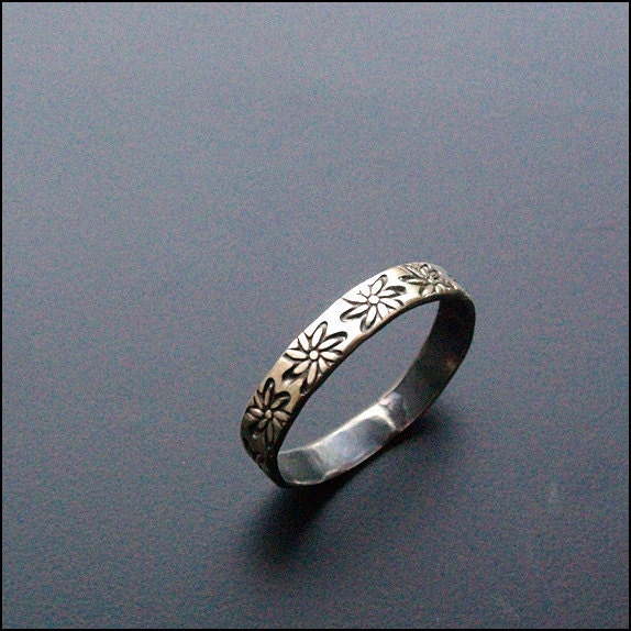Blumen Band - Sterling Silber-Ring Blumen Band - Sterling Silber-Ring von Plysperk