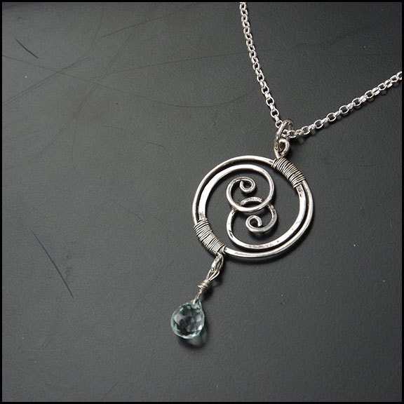 Elf Halskette - Sterling Silber Kette Mit Quarz Perlen Elf Halskette - Sterling Silber Kette Mit Quarz Perlen von Plysperk