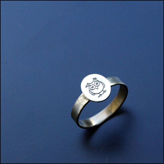 Eule Ring - Sterling Silber Eule Ring - Sterling Silber von Plysperk