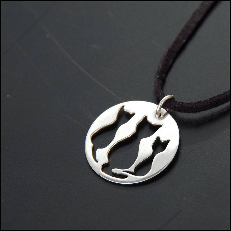 Katzen - Sterling Silber Anhänger Katzen - Sterling Silber Anhänger von Plysperk