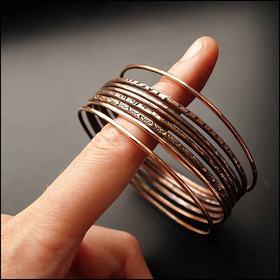 Kupfer Armreife - Set Mit 8 Stück von Plysperk