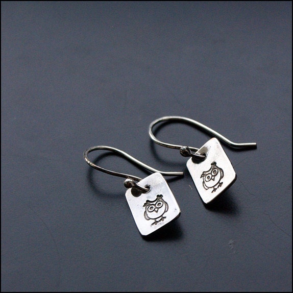 Owl Ohrringe - Sterling Silber von Plysperk
