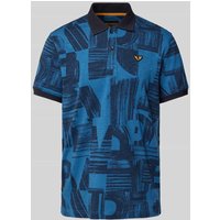 PME Legend Poloshirt mit Allover-Muster in Marine, Größe XXL von PME Legend