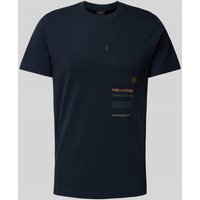 PME Legend T-Shirt mit Label-Print in Marine, Größe L von PME Legend