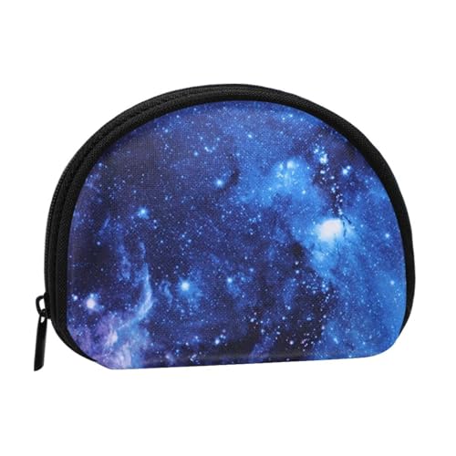 Ladybug Mini-Münzgeldbörse mit Reißverschluss, Geldbeutel für Damen, Mädchen, Kinder, Blue Galaxy, Einheitsgröße, Münztasche von Pmnnerefaq