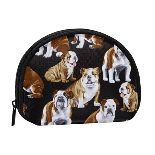 Mini-Münzgeldbörse mit Cartoon-Llama-Alpaka-Motiv, mit Reißverschluss, für Damen, Mädchen, Kinder, French Bulldogs, Einheitsgröße, Münztasche von Pmnnerefaq