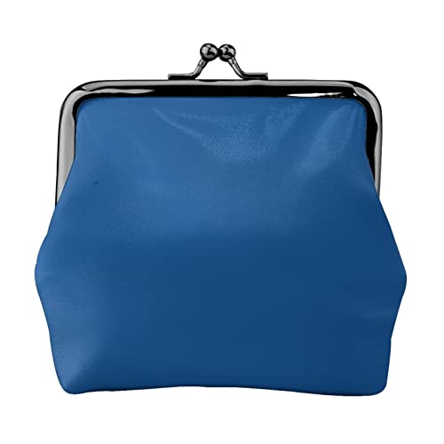 Mini-Münzgeldbörse mit Totenkopf-Motiv, Leder, Kussschloss, Geldbeutel, Tasche für Damen, Mädchen, Kinder, Sea Wave Blue, Einheitsgröße, Münztasche von Pmnnerefaq