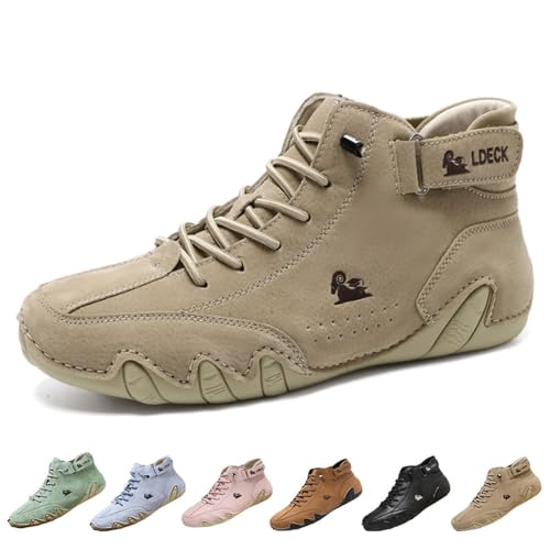 Pnedeodm 2025 New Alpaca Barfuss Schuhe Damen, Alpaca Hallux – Ergonomische & Schmerzlindernde Hallux Valgus Leder-Barfußschuhe (A, Erwachsene, 43, Numerisch, EU Schuhgrößensystem, M) von Pnedeodm