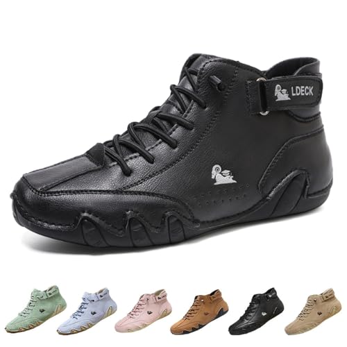 Pnedeodm 2025 New Alpaca Barfuss Schuhe Damen, Alpaca Hallux – Ergonomische & Schmerzlindernde Hallux Valgus Leder-Barfußschuhe (C, Erwachsene, 42, Numerisch, EU Schuhgrößensystem, M) von Pnedeodm