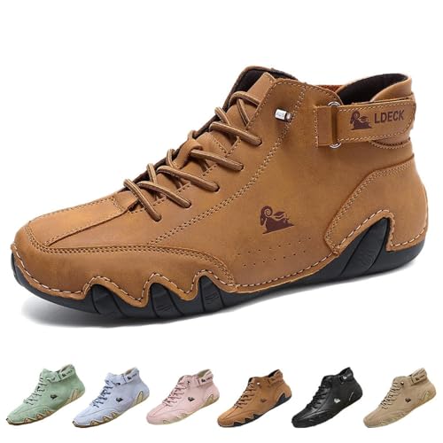 Pnedeodm 2025 New Alpaca Barfuss Schuhe Damen, Alpaca Hallux – Ergonomische & Schmerzlindernde Hallux Valgus Leder-Barfußschuhe (E, Erwachsene, 43, Numerisch, EU Schuhgrößensystem, M) von Pnedeodm