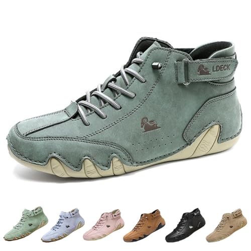 Pnedeodm 2025 New Alpaca Barfuss Schuhe Damen, Alpaca Hallux – Ergonomische & Schmerzlindernde Hallux Valgus Leder-Barfußschuhe (F, Erwachsene, 45, Numerisch, EU Schuhgrößensystem, M) von Pnedeodm