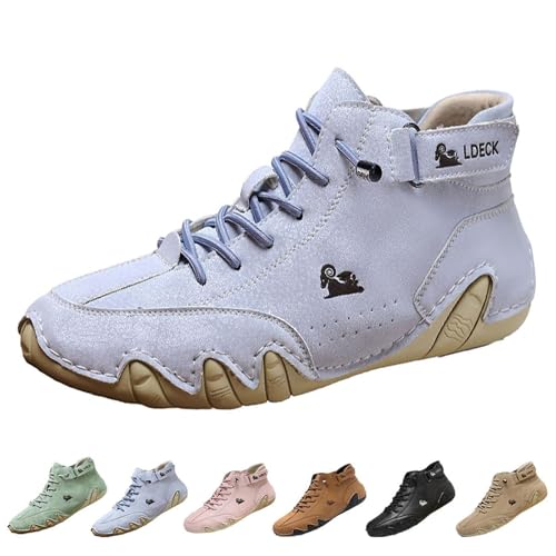 Pnedeodm 2025 New Alpaca Barfuss Schuhe Damen, Alpaca Hallux – Ergonomische & Schmerzlindernde Hallux Valgus Leder-Barfußschuhe (H, Erwachsene, 41, Numerisch, EU Schuhgrößensystem, M) von Pnedeodm