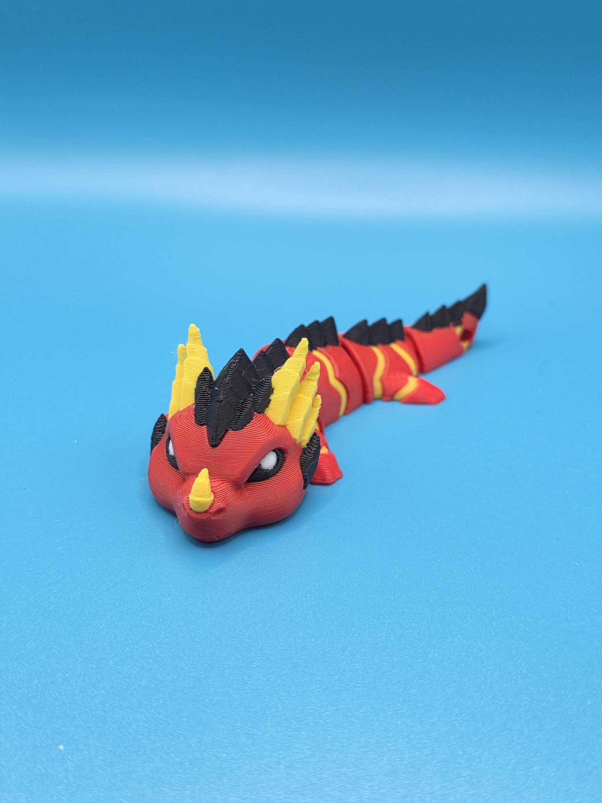 Magma Drache - Mini-Drache in Rot-Gelb Ca. 10 cm Handgemachtes Geschenk Magma Drache - Mini-Drache in Rot-Gelb Ca. 10 cm Handgemachtes Geschenk von PoDCreationDesign