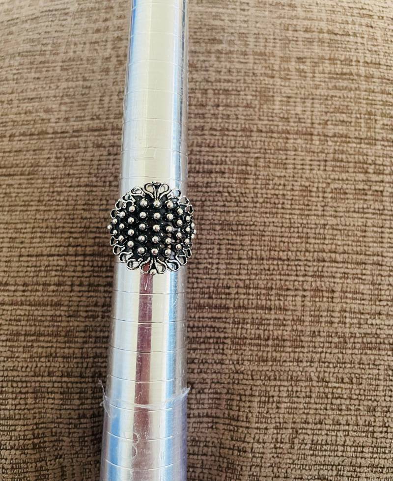 Blumen Ring-Oxidiert Sterling Silber Ring-Sterling Ring von PoaJewels