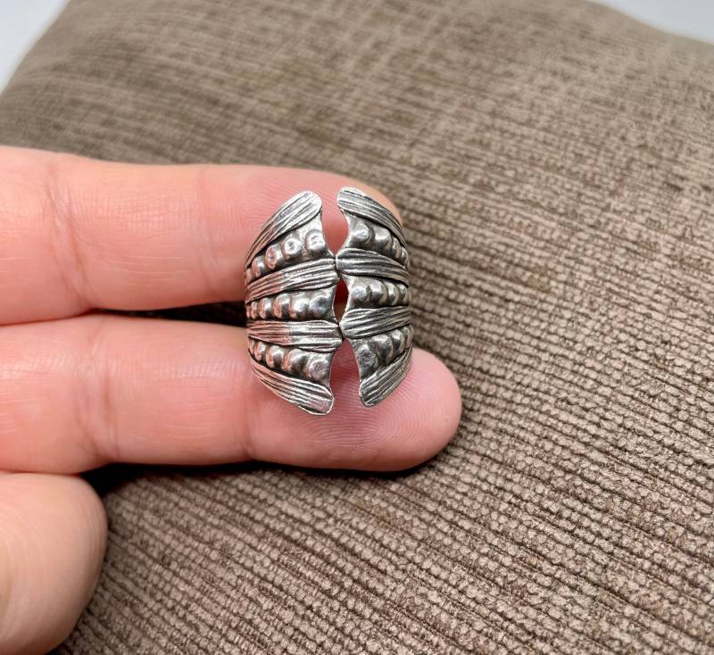 Lange Verstellbar Manschette Ring-Boho Ring-sterling Silber Ring von PoaJewels