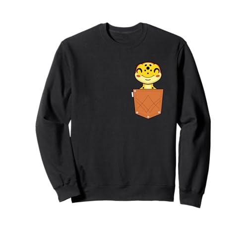 Niedlicher Leoparden-Gecko in der Tasche für Kinder und Kleinkinder Sweatshirt von Pocket Leopard Gecko Cute Animal Lover Kids