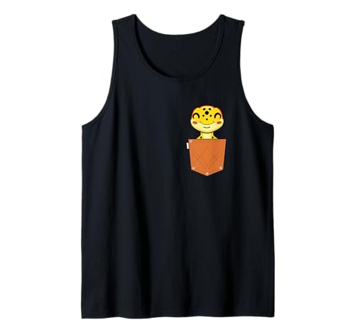 Niedlicher Leoparden-Gecko in der Tasche für Kinder und Kleinkinder Tank Top von Pocket Leopard Gecko Cute Animal Lover Kids