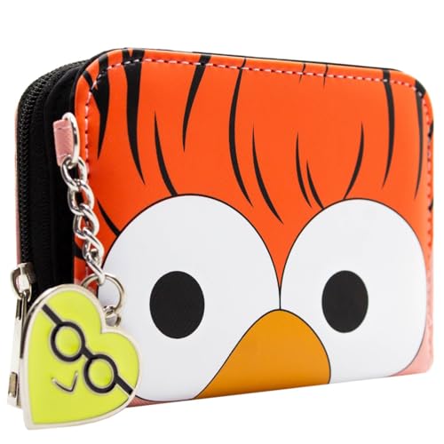 Muppet Laborkraft Beaker Nahaufnahme mit Bunsen Anhänger Portemonnaie Bi-Fold Münzfach & Kartenhalter, Rot von PocketGear