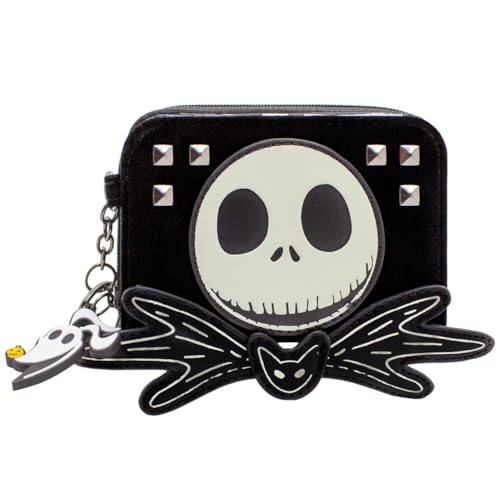 Nightmare Before Jack Christmas Gestreiftes Outfit Zero Portemonnaie Bi-Fold Münzfach, Ausweis & Kartenhalter, Schwarz von PocketGear