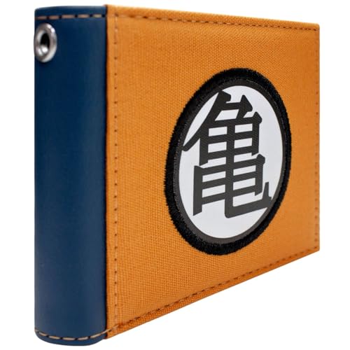 PocketGear DB-Z Dragon Schildkröte Einsiedler Meister Emblem Ball Kampfkunstler Geldbörse/Geldbeutel Bi-Fold ID & Karte, Orange von PocketGear