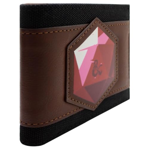 PocketGear DND Dungeons Würfel Roll Für Initiative Dragons Kritischer Fehlschlag Geldbörse/Geldbeutel Bi-Fold ID- & Kartenhalter, Braun von PocketGear