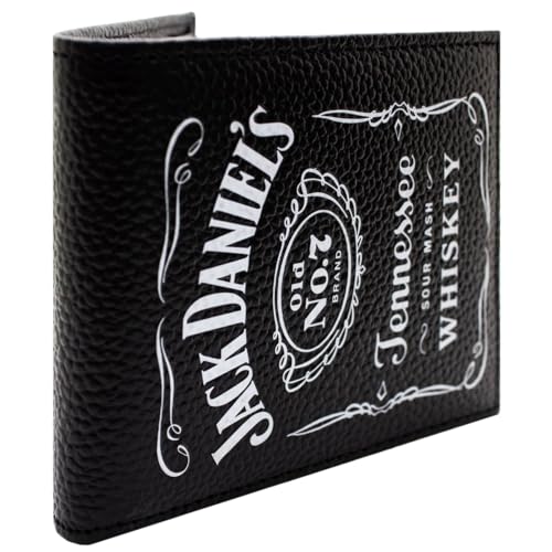 PocketGear J.D. Whiskey Brand Sour Mash Geldbörse/Geldbeutel Bi-Fold Münzfach & Kartenhalter, Schwarz von PocketGear