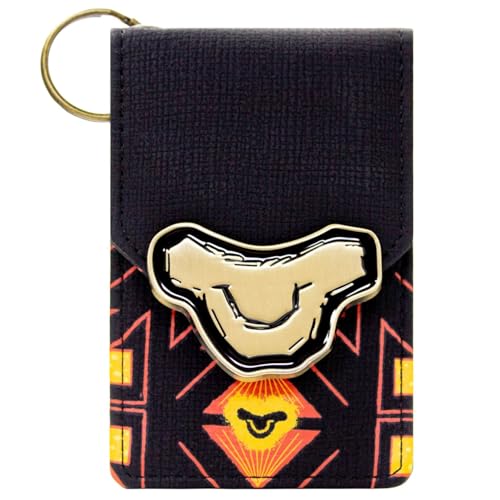 PocketGear Rafiki Löwe Kreideähnliche Skizze Rückkehr eines Königs Geldbörse/Geldbeutel Kartenhalter Ausweis- & Kartenhalter, Schwarz von PocketGear