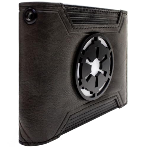 PocketGear Star Galactic Wars Empire Abzeichen Geldbörse Bi-Fold ID & Card Holder, Schwarz von PocketGear