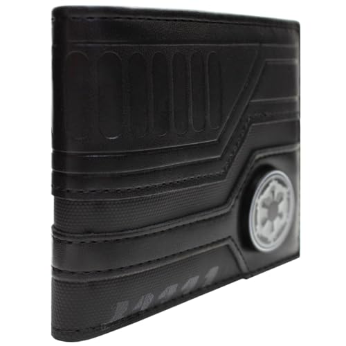PocketGear Star Galactic Wars Empire Sternenjäger Geldbörse/Geldbeutel Bi-Fold Ausweis & Kartenhalter, Schwarz von PocketGear