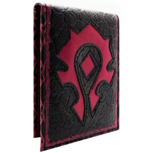 PocketGear World of for The Horde Warcraft Ikonischer Schild Geldbörse/Geldbeutel Bi-Fold Ausweis & Kartenhalter, Schwarz von PocketGear