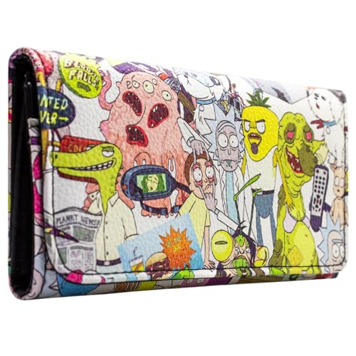 Rick & Sidekick Morty Scary Terry und Andere Geldbörse/Geldbeutel Tri-Fold Münztasche & Kartenhalter Portemonnaie, Weiß von PocketGear