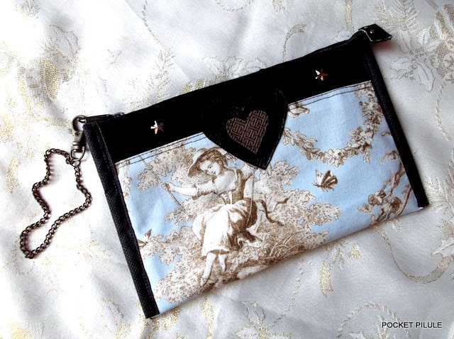 Handtäschchen, Handtasche " Vintage Paris Der Einzige(Einzigartige, Schwarze Und Blaue Model Handtäschchen, Handtasche " Vintage Paris Der Einzige(Einzigartige, Schwarze Und Blaue Model von PocketPilule