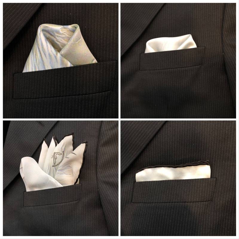 Ein Luxuriöser Seidenpocket Square Mit "Delphinus At Day" Von Gary Fenske von PocketSquareArt