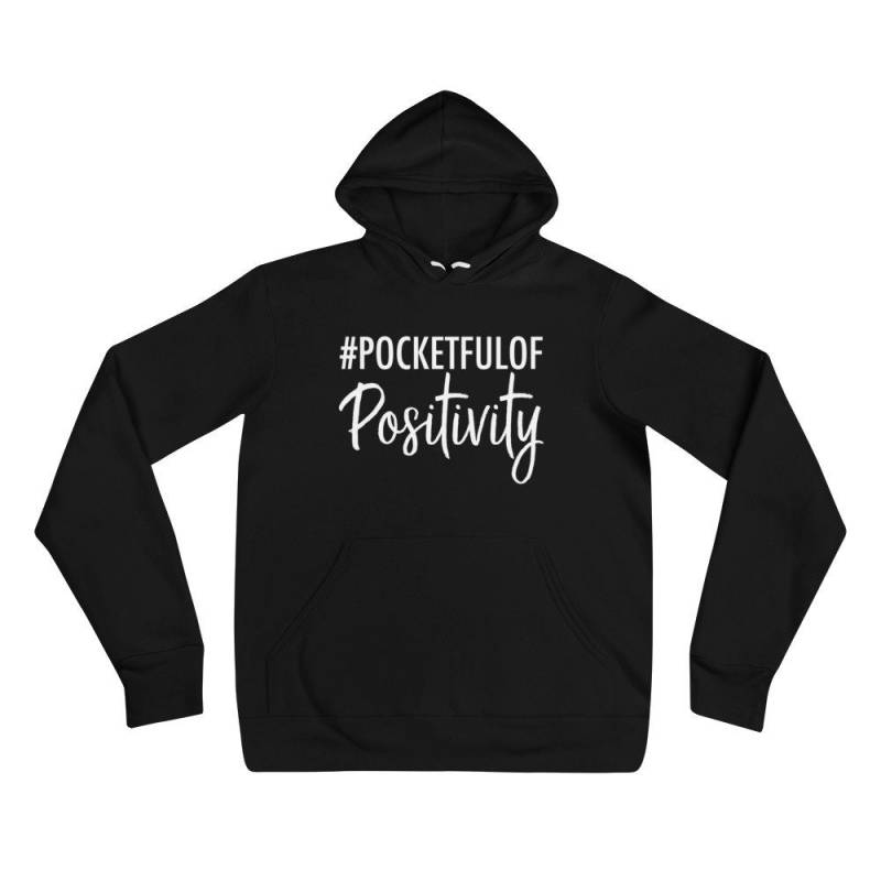 Schwarze Tasche Voll Positivität Unisex Hoodie von PocketfulofPrimary