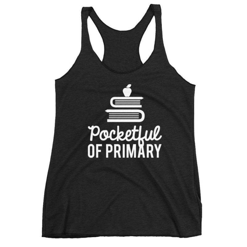 Schwarzes Pocketful Of Primary Logo Damen Racerback Tank Schwarzes Pocketful Of Primary Logo Damen Racerback Tank von PocketfulofPrimary
