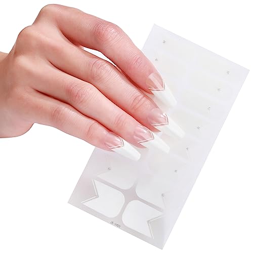 16 Stück Farbverlaufs Vollnagelaufkleber Full Wrap Art Sticker Selbstklebende Art Aufkleberstreifen Für Art Decor von Pocoiau