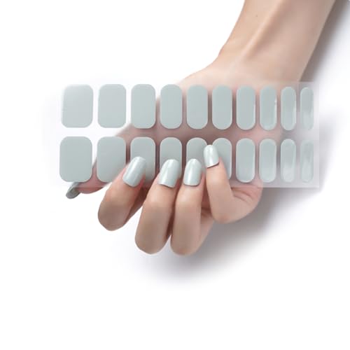 20 Stück Selbstklebende Nagelfolien Nagel Gel Lackstreifen Vollständige Wraps Nagellack Aufkleber Gel Nagelstreifen Gel Nagelaufkleber von Pocoiau