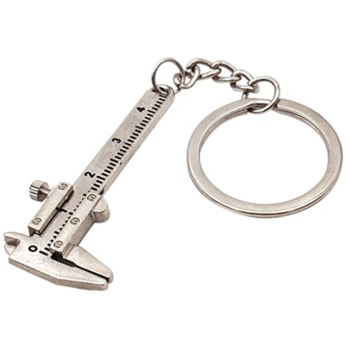 40mm Fashion Vernier Contociper Schlüsselbund Zinklegierung 3D Bewegliche Präzision Miniaturtasche Vernier Bremssattel Keyring von Pocoiau