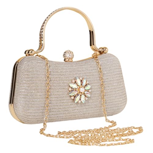 Anspruchsvolle Handtasche Mit Strasssteinen Modisches Damenaccessoire Abendtasche Für Partys Und Hochzeitsempfänge von Pocoiau