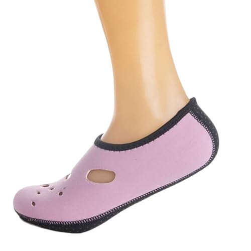 Atmungsaktive Schnorchelsocken, schnell trocknend, Stoff, Koralle, schützend, Strand, Erkundung, rutschfestes Design, Wasserschuh, atmungsaktive Schwimmsocken für Wassersport, U, Medium von Pocoiau