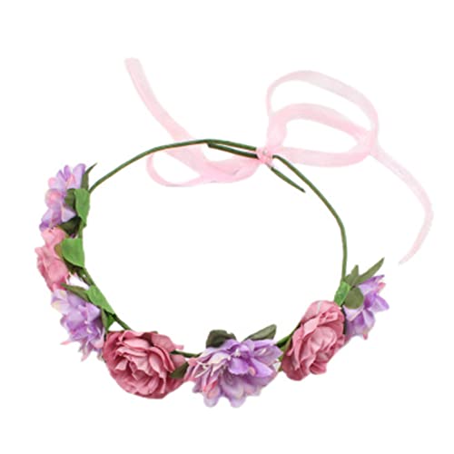 Brautblumenkronen für Hochzeit, Blumenkronen, Haarkranz, Blumenkranz, Blumenstirnbänder, Damen, Brautschmuck, Blumenstirnbänder von Pocoiau