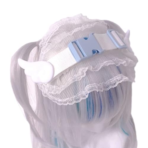 Cosplay Mädchen Spitze Kopfbedeckung Zubehör Band Stirnband Spitze Blume Kopfbedeckung Haarschmuck Mädchen Geschenke von Pocoiau