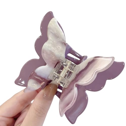 Doppellagige Schmetterlings-Haarspange für Damen, Acetat-Haarklammer, Haar-Accessoires für verschiedene Frisuren von Pocoiau