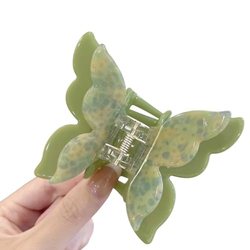 Doppellagige Schmetterlings-Haarspange für Damen, Acetat-Haarklammer, Haar-Accessoires für verschiedene Frisuren von Pocoiau